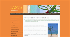 Desktop Screenshot of lanta-islands.com