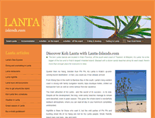 Tablet Screenshot of lanta-islands.com